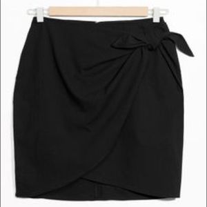 & Other Stories Faux Wrap Skirt